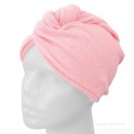 Verk 01625 Turban na vlasy z mikrovlákna růžová