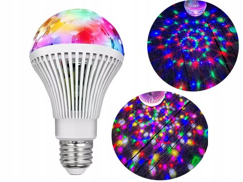 Verk 24272 LED Disko žiarovka E27 3W RGB