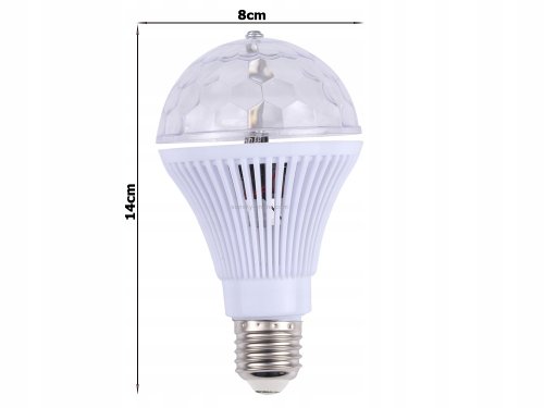 Verk 24272 LED Disko žiarovka E27 3W RGB