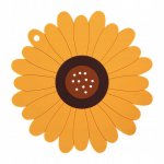 Verk 24239 Silikónová podložka pod hrnček slnečnice oranžová