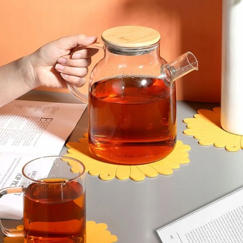 Verk 24239 Silikónová podložka pod hrnček slnečnice oranžová