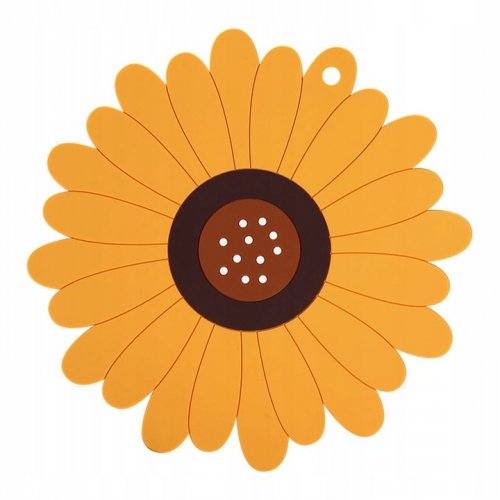 Verk 24239 Silikónová podložka pod hrnček slnečnice oranžová