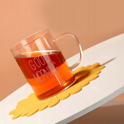 Verk 24239 Silikónová podložka pod hrnček slnečnice oranžová