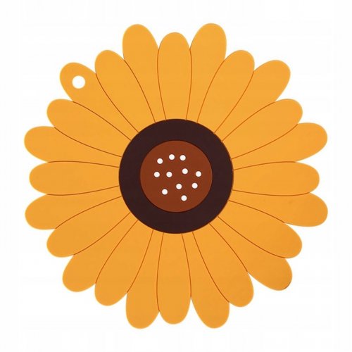 Verk 24239 Silikónová podložka pod hrnček slnečnice oranžová