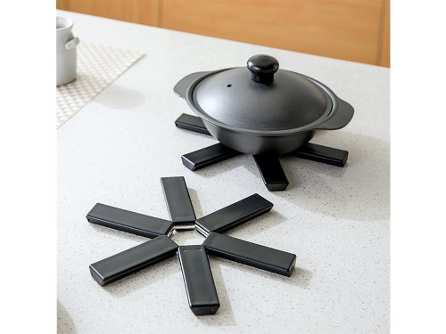 Verk 24276 Skládací podložka pod hrnec černá 2 ks