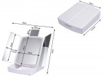 Verk 24230 Kozmetické zrkadlo LED, 5x zväčšenie bielej