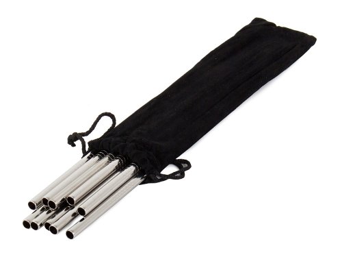 Verk 01443 Nerezová brčka 10 ks rovná + 1x kartáček na čištění 