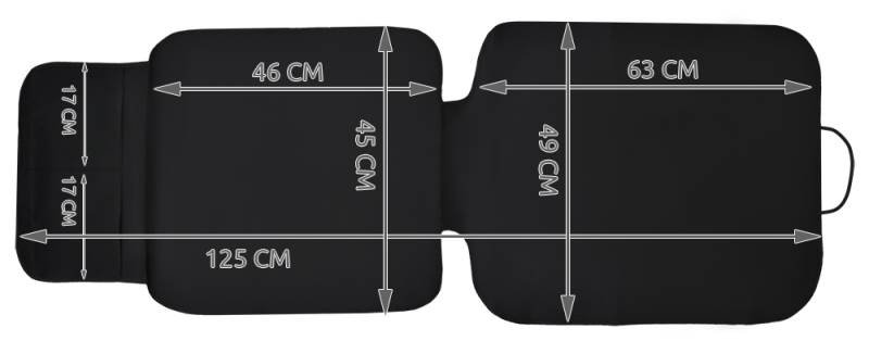 Xtrobb 6299 Ochrana sedadla pod autosedačku čierna