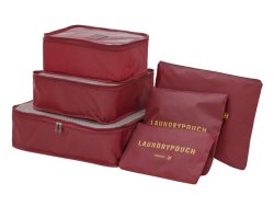 Verk 01500 Sada cestovných organizérov do kufra 6 ks vínová