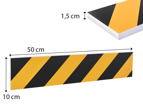 Verk 10061 Ochrana dveří vozidla na zeď garáže 50 x 10 x 1,5 cm