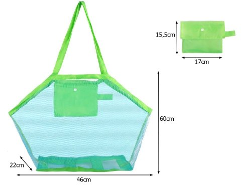 Verk 14178 Plážová taška síťovaná XXL zelená