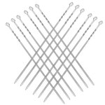 Pronett XJ4541 Grilovací jehlice ploché 50 cm, 12 ks