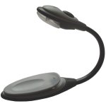 Verk 01682 Praktická LED lampička s klipem černošedá