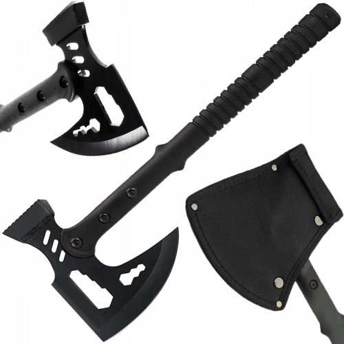 Pronett XJ4477 Taktická sekera Tomahawk 42 cm čierna