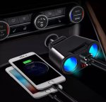 APT PLS41 Rozbočovač pro autozapalovač 2x USB 12-24V 