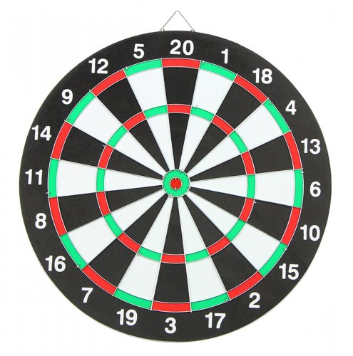 APT AG144C Oboustranný terč 37 cm se šipkami 6 ks