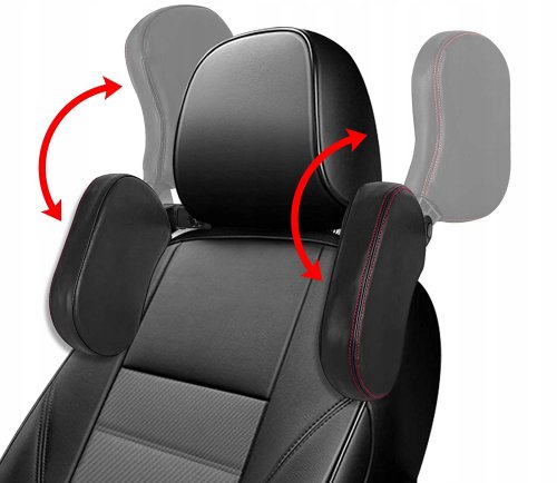 Pronett XJ4260 Ergonomická opierka hlavy a krku do auta čierna