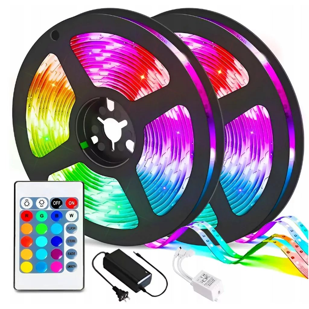 Pronett SMD5050 LED pásek RGB 4,5 m  s dálkovým ovládáním 