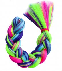 Pronett XJ4619 Vlasy Kanelové syntetické Vrkôčiky RAINBOW