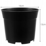 Gardlov 20846 Kvetináče na rastliny 16 cm, 500 ks čierne