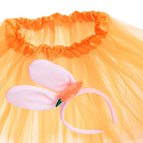 KIK Kostým zajíček s mrkvičkou oranžová