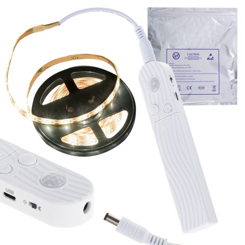 KIK KX4942 LED pásek se senzorem pohybu 2 m, teplá bílá