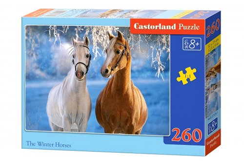 CASTORLAND Puzzle Winter Horses 260 dílků
