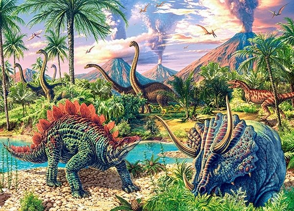 CASTORLAND Puzzle Dinosauří vulkán 120 dílků