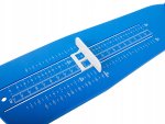 Verk 01824 Dětské měřidlo velikosti nohy 15 - 31 cm modré