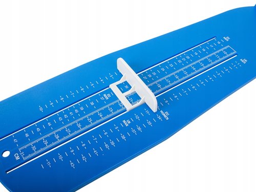 Verk 01824 Dětské měřidlo velikosti nohy 15 - 31 cm modré
