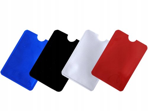 Verk 01832 Pouzdro na karty s RFID ochranou 4 ks stříbrná