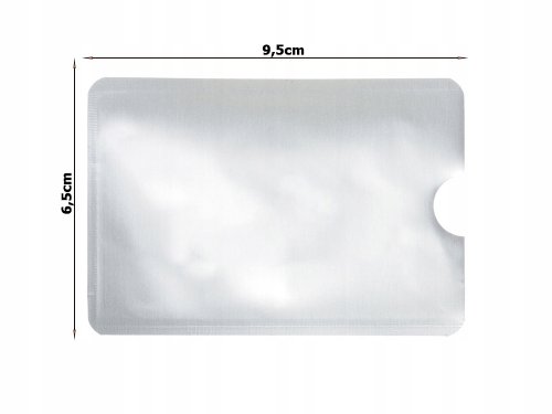 Verk 01832 Pouzdro na karty s RFID ochranou 4 ks stříbrná