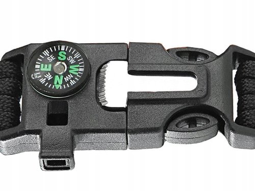 Verk 14372 Náramok prežitia Paracord 5 v 1 maskáč