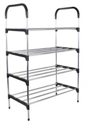 Verk 01841 Regál na obuv pre 12 párov topánok strieborný