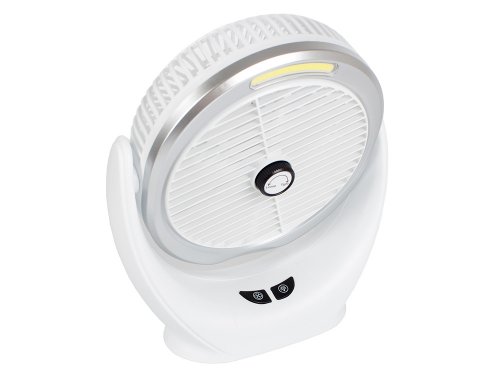 Verk 16029 Stolný ventilátor s osvetlením USB biela