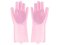 Verk 01606 Silikónové umývacie rukavice na riad svetlo ružové 2 ks
