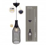 ProGarden Solární LED závěsné svítidlo 30x11cm