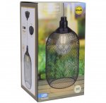 ProGarden Svítidlo solární závěsné s LED žárovkou 27 x 15 cm