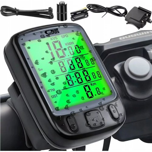 Pronett XJ4359 Vodeodolný tachometer na bicykel IPX4 čierny