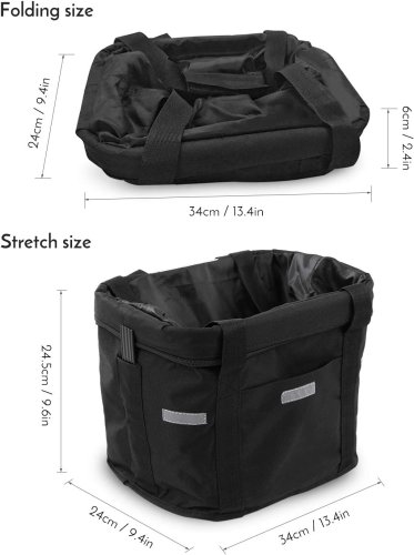 Pronett XJ4598 Vodotesný košík pre psov na bicykel čierna