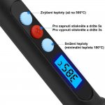 Pronett XJ4658 Spájkovacie pero s digitálnym termostatom, 60 W čierne (180-500 ° C)