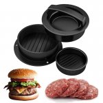 Pronett Kuchynský praktický lis na hamburgery - čierny