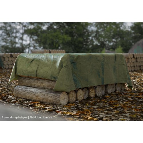 Lex Krycia plachta krycia s kovovými okami 150g/m², profi, 4 x 6 m, zelenočierna