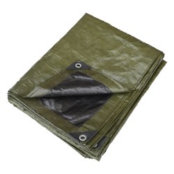 Lex Krycia plachta krycia s kovovými okami 150g/m², profi, 5 x 6 m, zelenočierna
