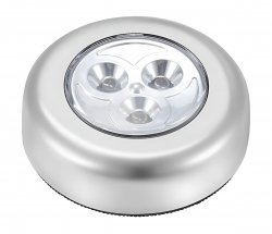 APT ZD9 LED bodové svítidlo se spínačem, stříbrné