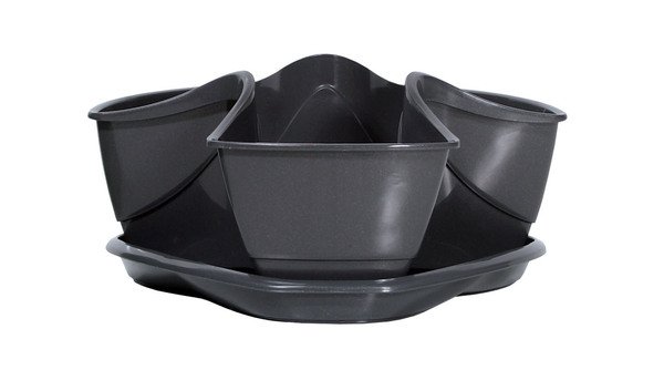 Kvetináč na bylinky COUBI HERBAL grafit 29,5cm