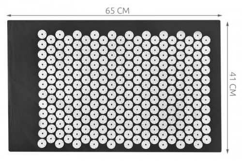 ISO 5830 Akupresúrne podložka 65 x 41 cm čierna