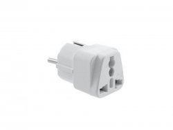 ISO 3044 Cestovní adapter, redukce do zásuvky AU, US, UK na EU