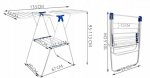 Malatec 5420 Sušiak na bielizeň 133 x 55 x 113cm