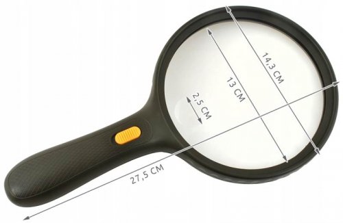 ISO 6204 Lupa 3 LED 15 cm
